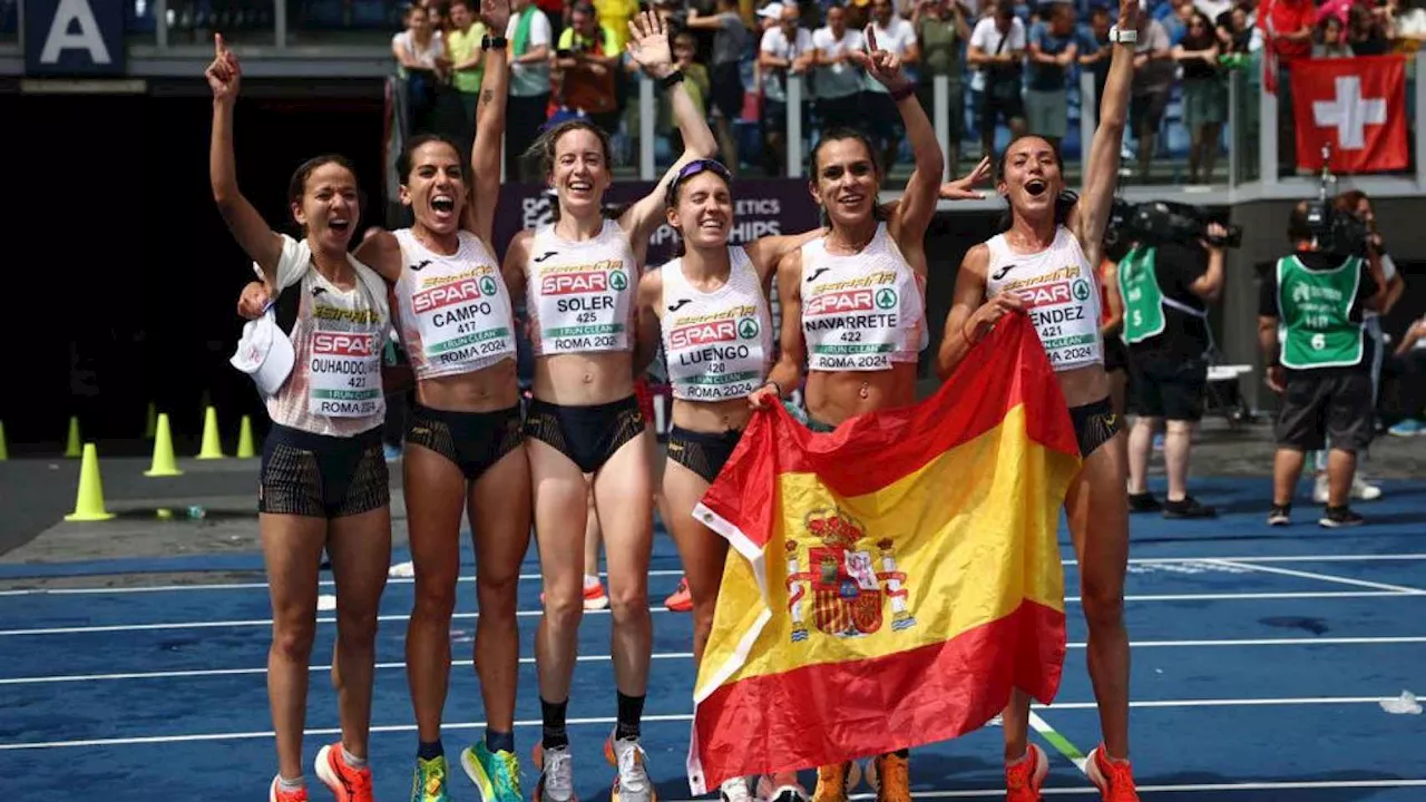 España arrebata a Francia el bronce por un segundo en el medio maratón femenino del Europeo