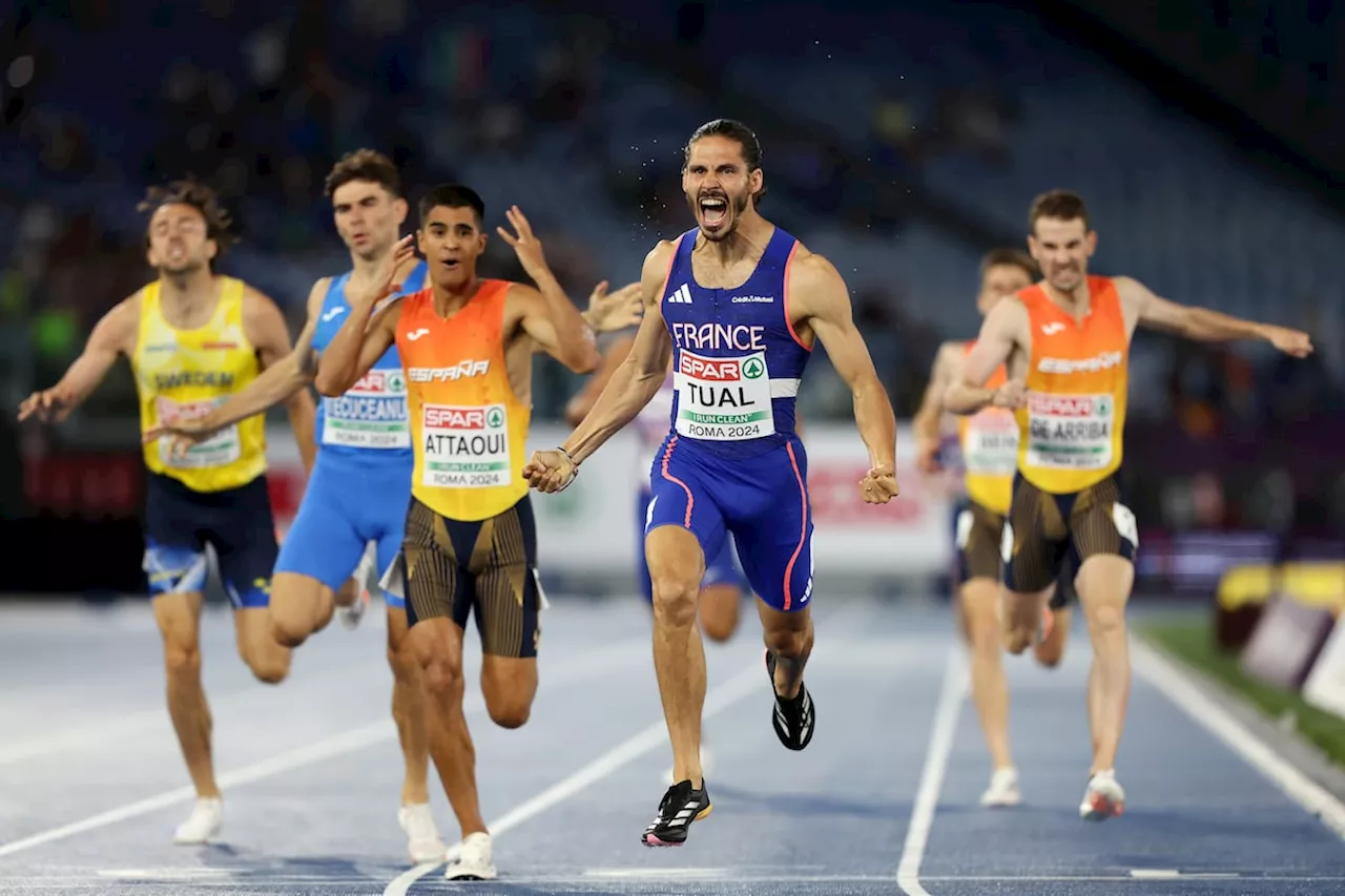 Mohamed Attaoui consigue la medalla de plata en el 800m de los Europeos de atletismo