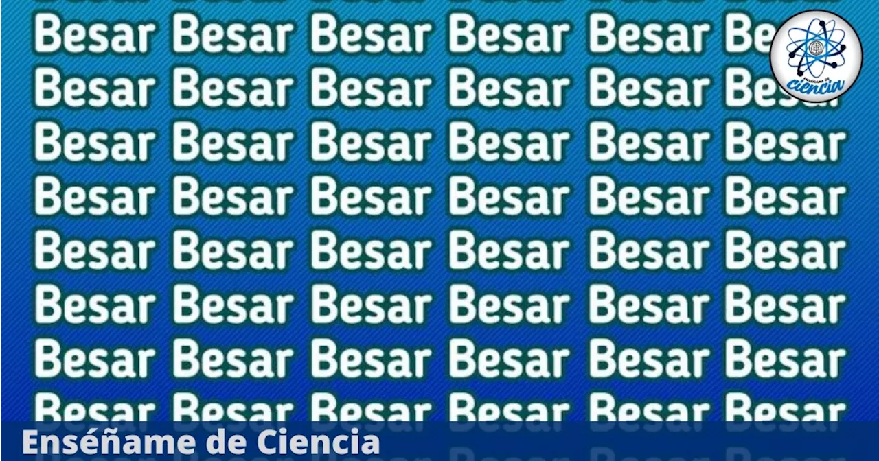 Acertijo visual en TENDENCIA: Solo el 10% puede encontrar la palabra “PESAR” entre “BESAR”