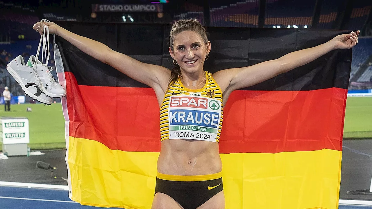 Leichtathletik-EM: Gesa Felicitas Krause holt Gold über 3000 m Hindernis - Gina Lückenkemper verpasst Medaille