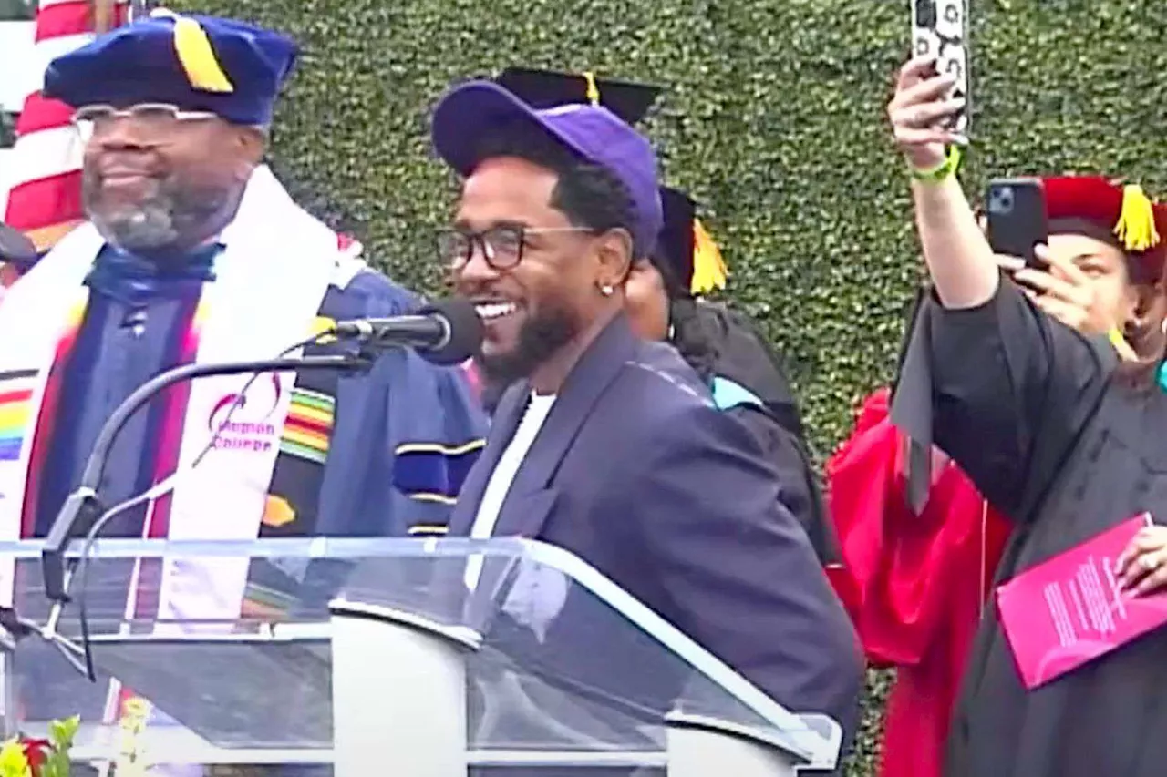 After schooling Drake, Kendrick Lamar delivers surprise commencement address to Compton College