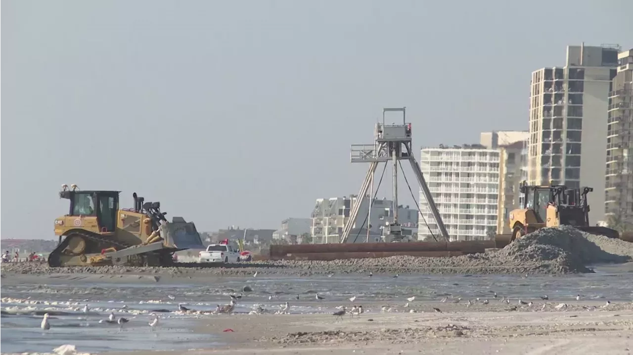 Beachgoers Met With Construction Equipment Near Jacksonville Beach Pier ...