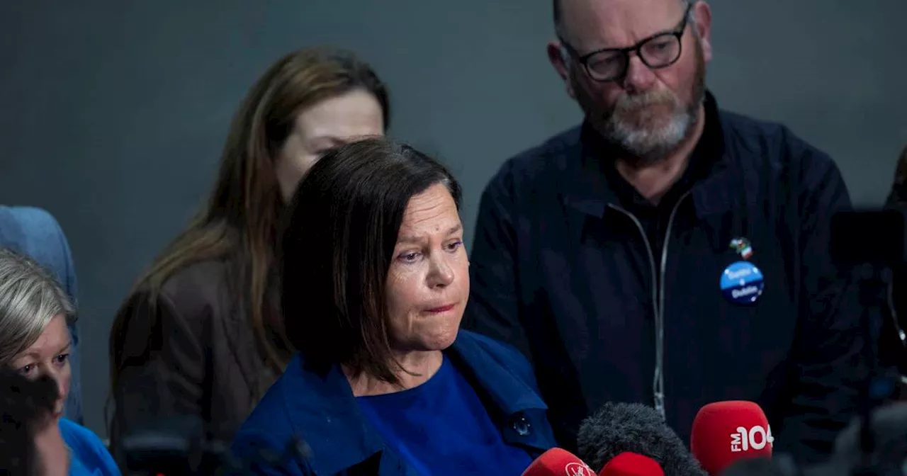 Sinn Féin leader Mary Lou McDonald says she is ‘disappointed’ by local election results