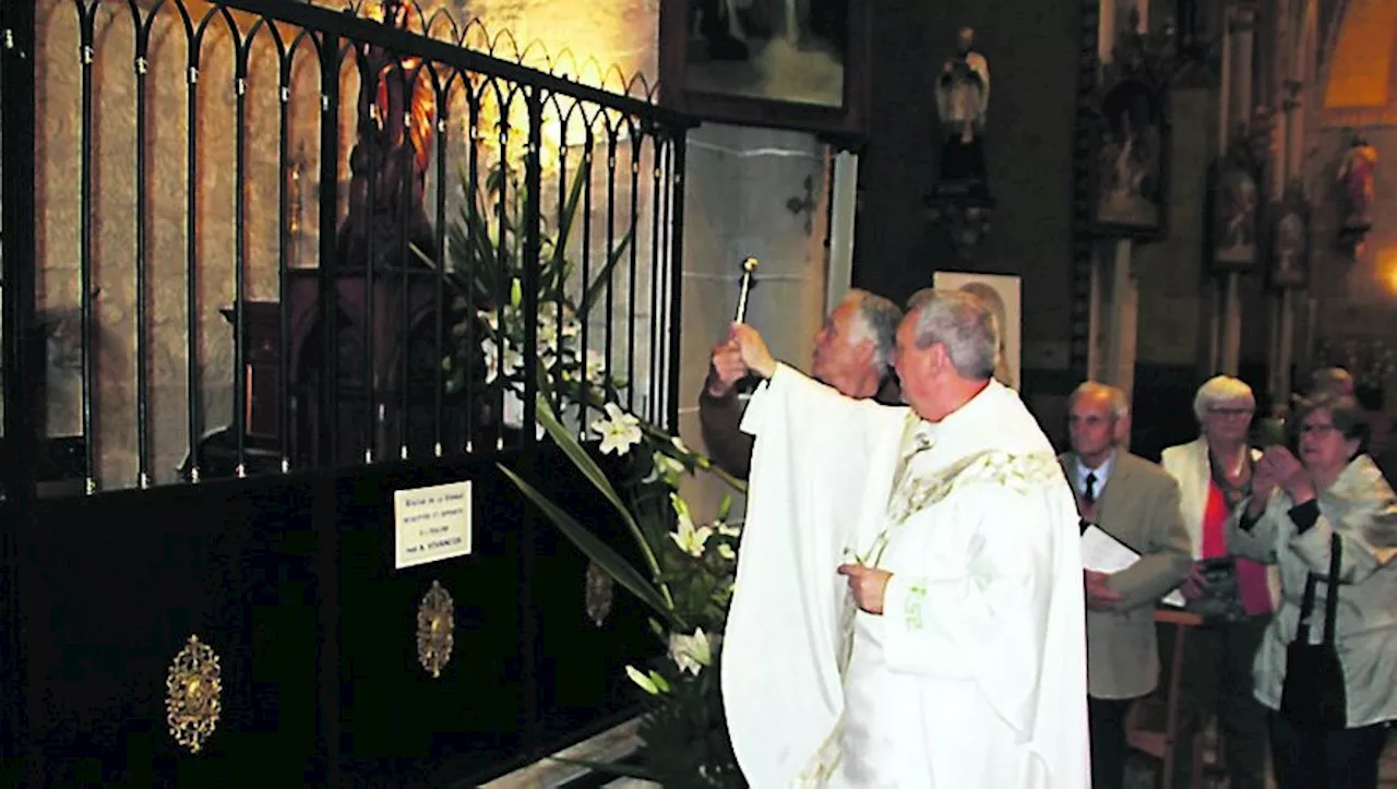 Laroque-d’Olmes : le sculpteur Antoine Vivancos fait don d’une statue de la Vierge Marie