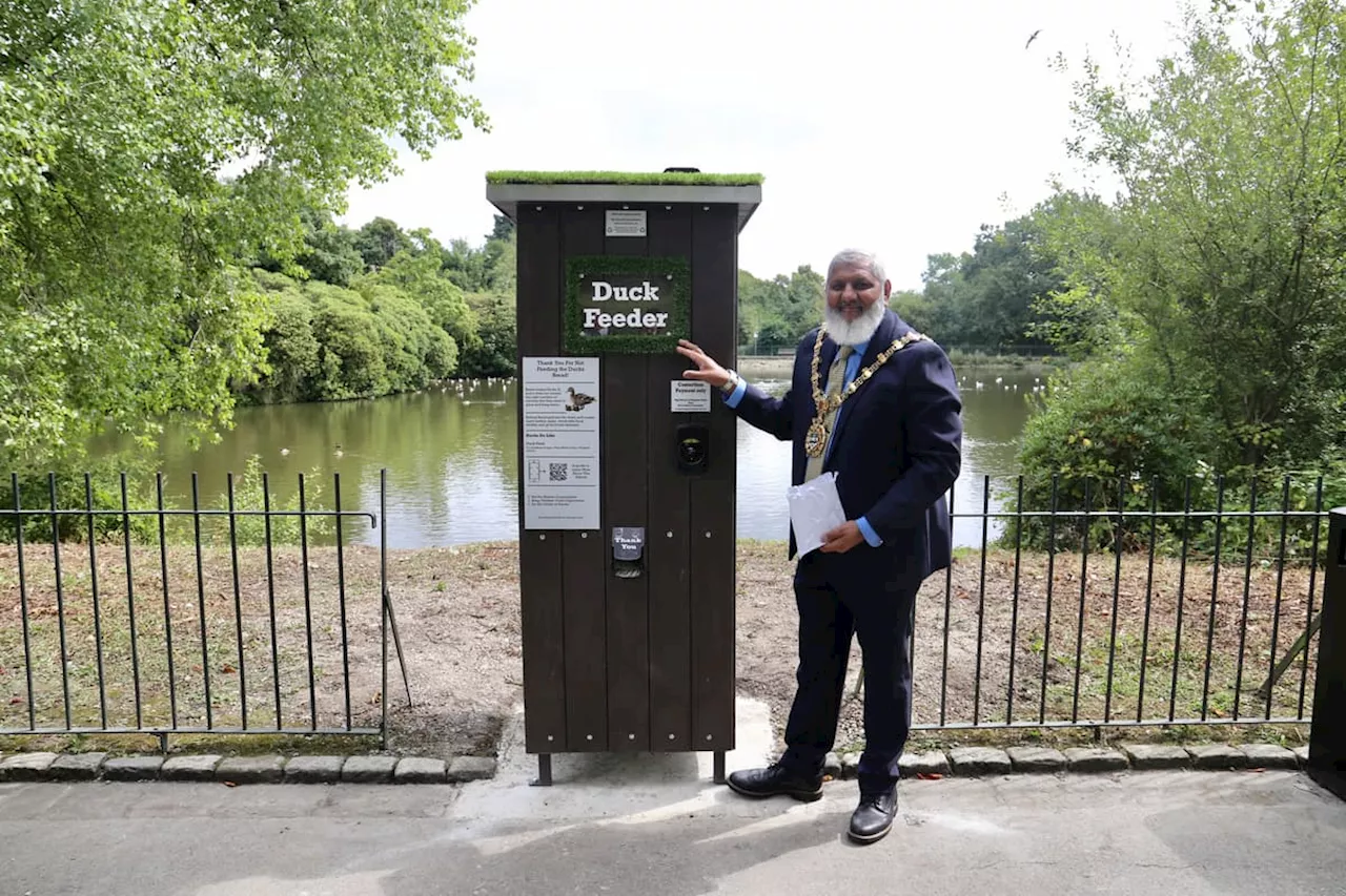 Blackburn: Corporation Park and Queens Park embrace solar-powered duck feeders thanks to initiative