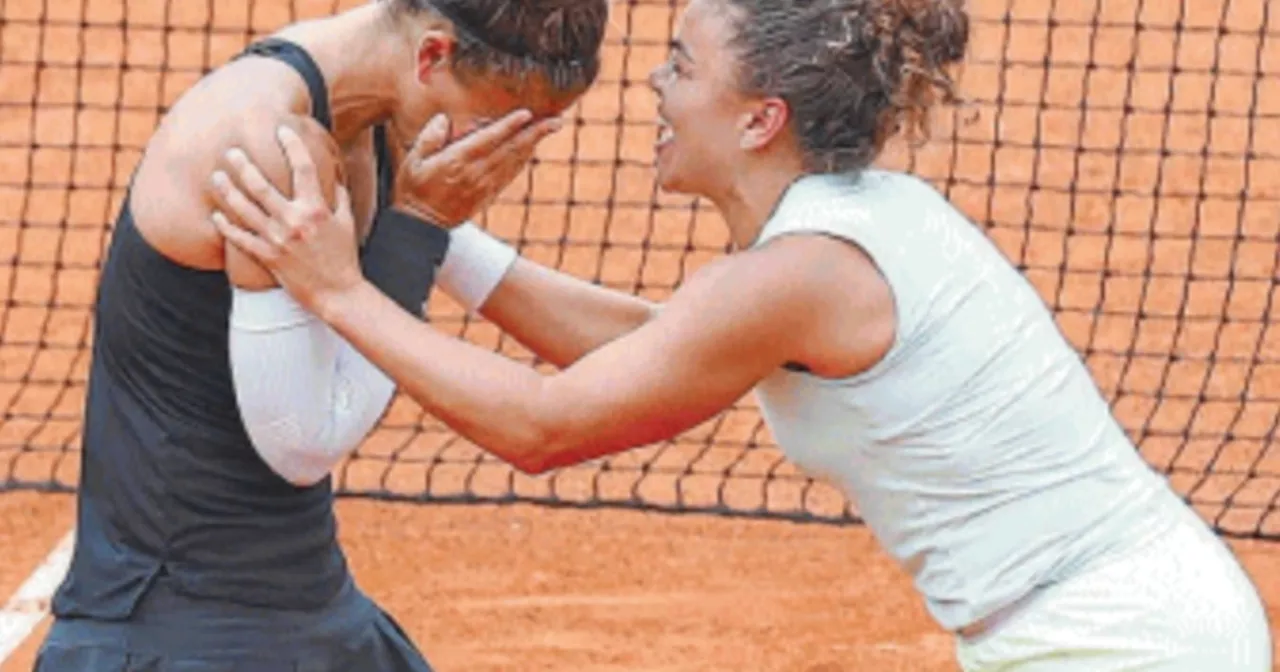 Sara Errani, dal &#034;tortellino del doping&#034; alla finale: nuova vita grazie alla Paolini