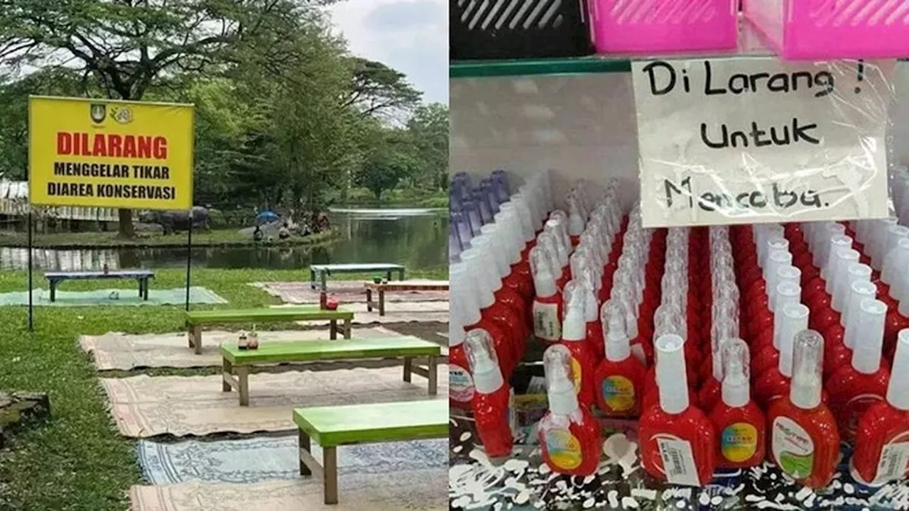 10 Potret Nyeleneh Orang Langgar Aturan Meski Sudah Ada Tulisannya Ini Bandel Banget