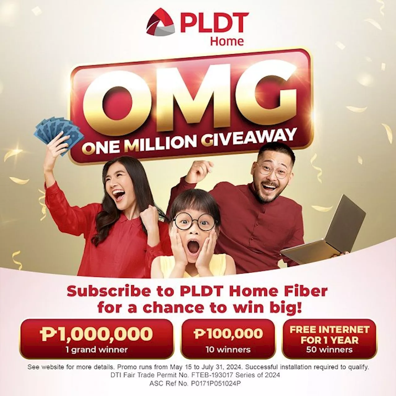 PLDT Home Fiber plans offer speed, reliability and a chance to win P1 million