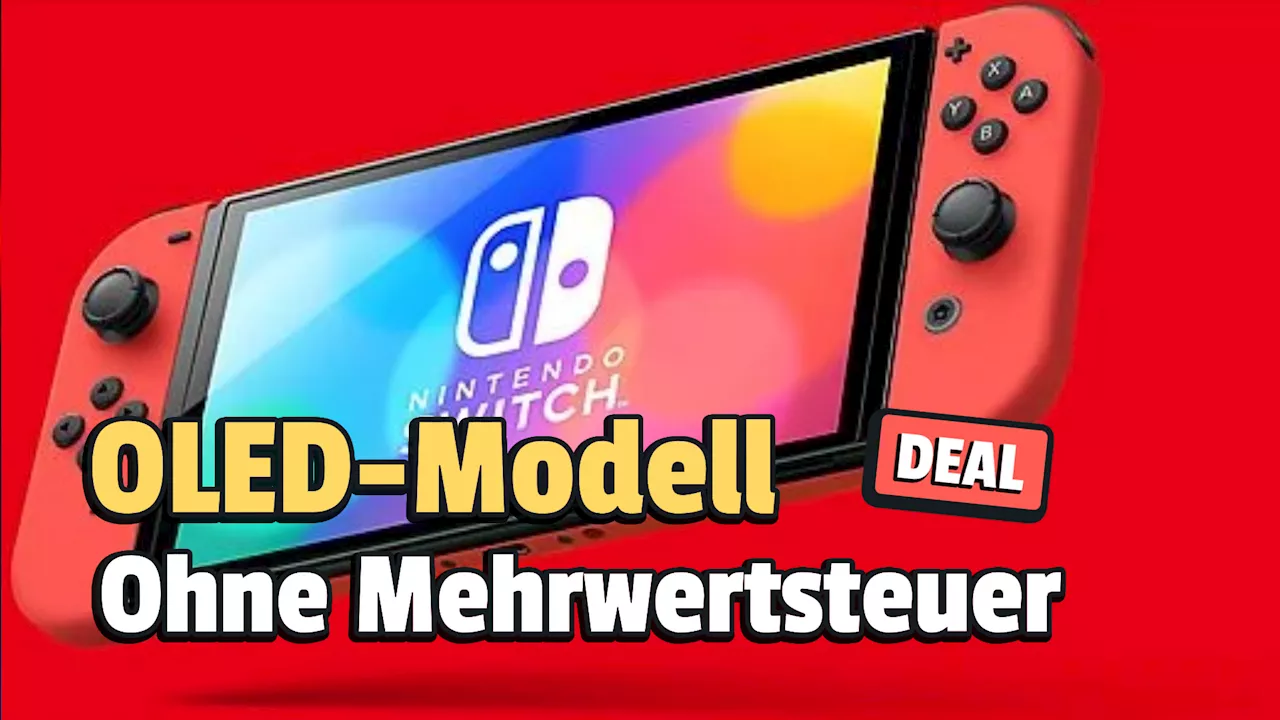 Nur noch für kurze Zeit: Die Nintendo Switch OLED gibt es ohne Mehrwertsteuer gerade recht günstig