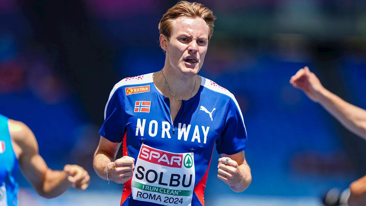 Ole Jakob Solbu sist i EM-finalen på 800 meter