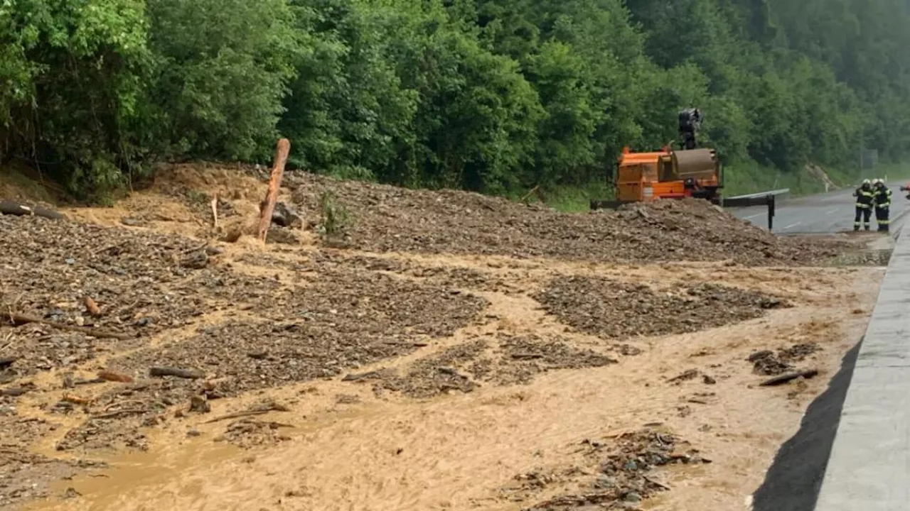 Unwetter in Steiermark - Hochwasser in Graz, A9 gesperrt