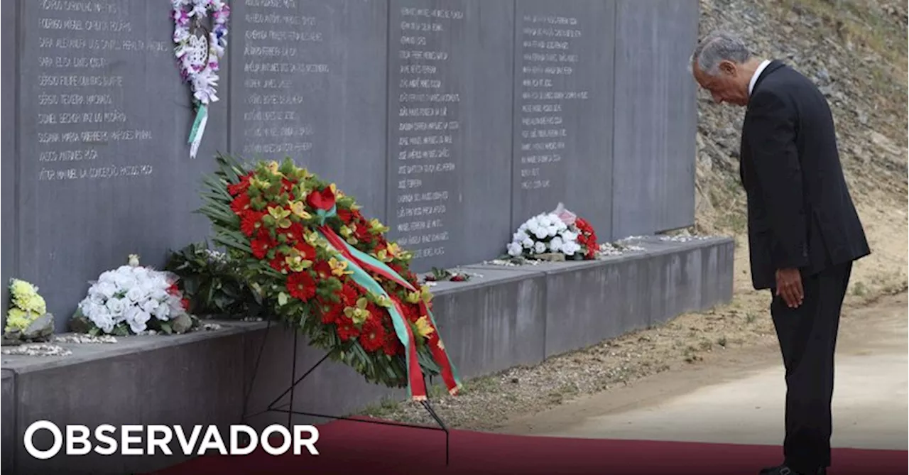 Presidente da República presta homenagem a vítimas dos incêndios de 2017