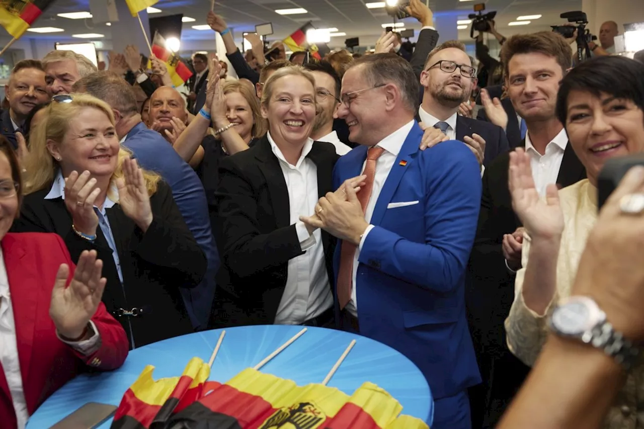 German far right gains as governing parties decline, but conservatives lead in European election