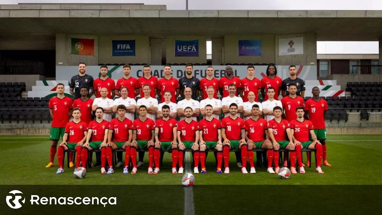 Euro 2024. Foto de família de Portugal