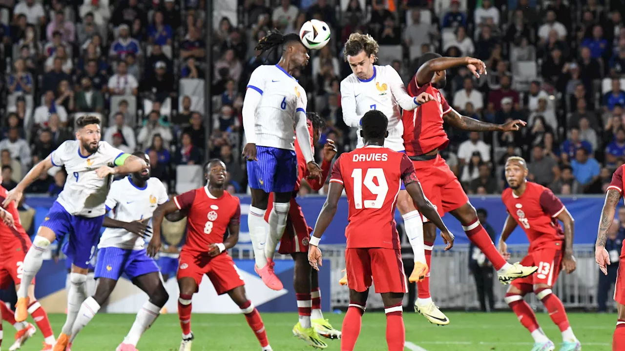 France-Canada: les Bleus terminent leur préparation à l'Euro 2024 par un nul décevant