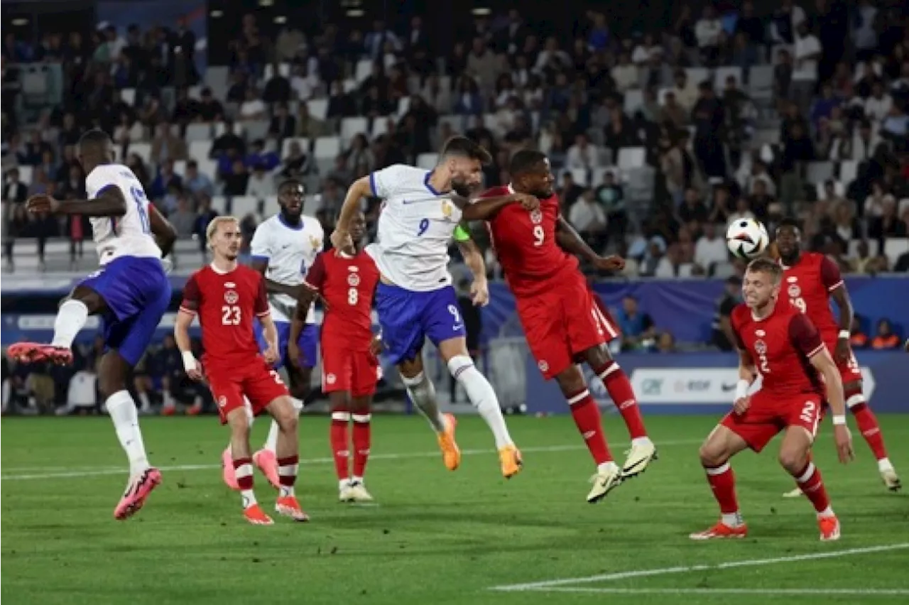 La France tenue en échec par le Canada lors de son dernier match avant l'Euro