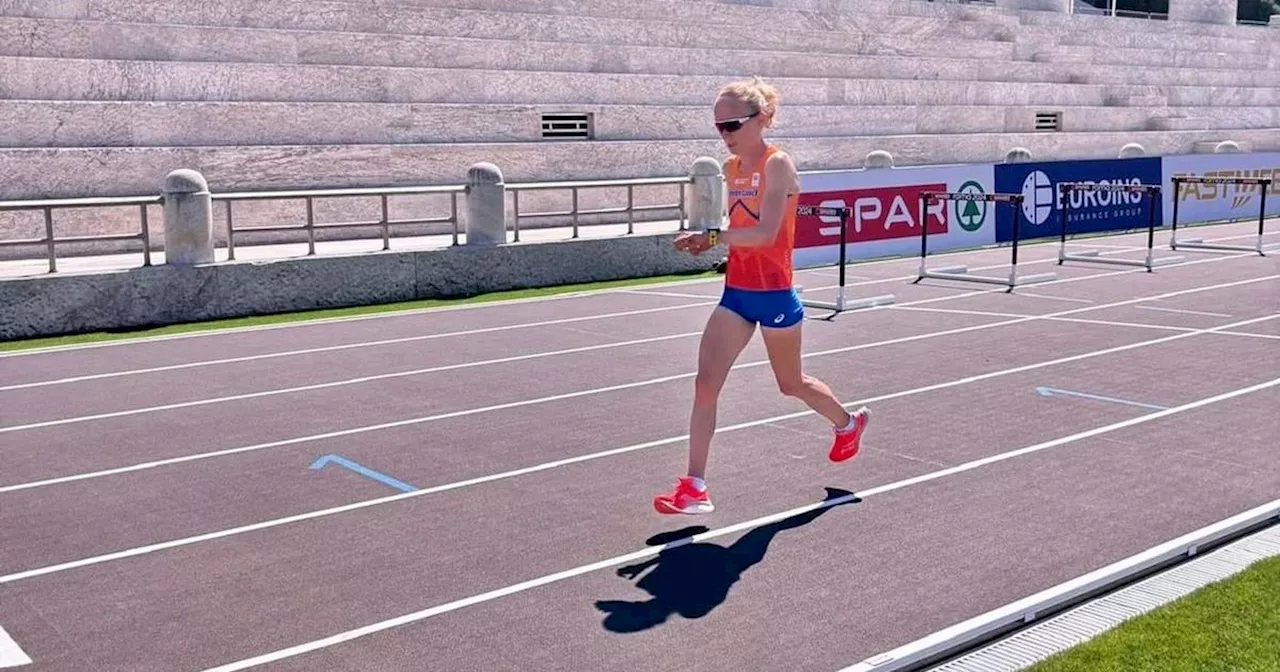 Jacelyn Gruppen (34) maakt EK-debuut met stabiele race op halve marathon in Rome