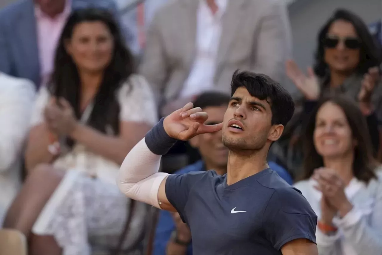 Carlos Alcaraz tops Alexander Zverev at the French Open for his third