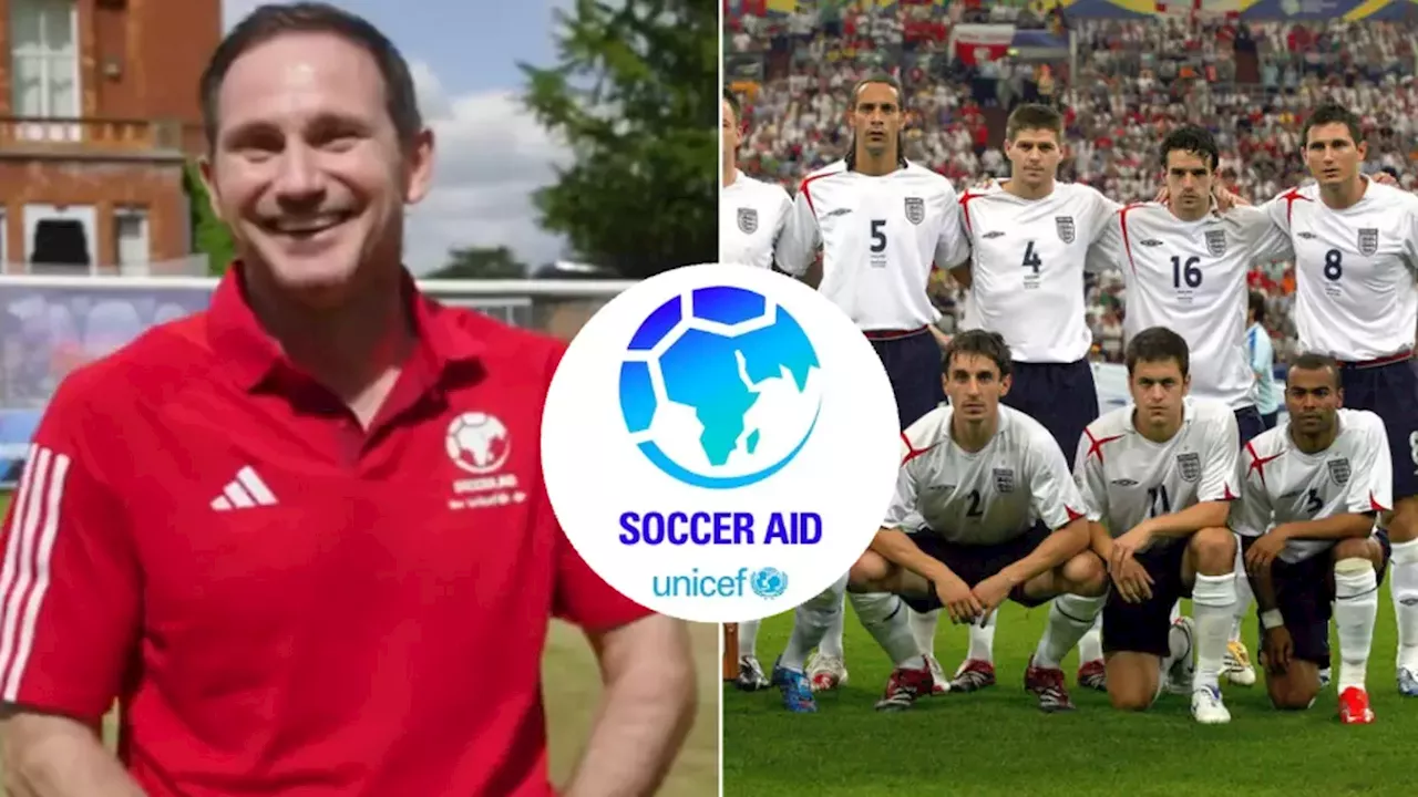 Frank Lampard calls up England legend hours before Soccer Aid game against Rest of the World