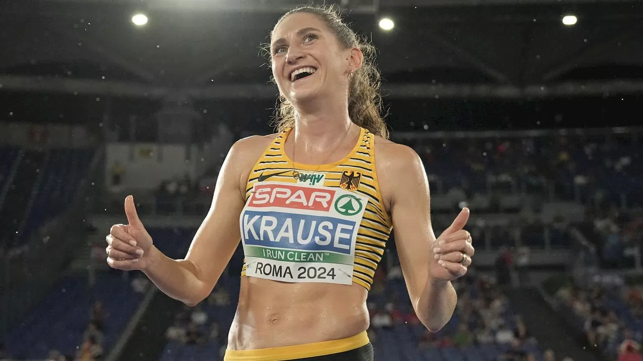  Krause holt Silber über 3.000 m Hindernis