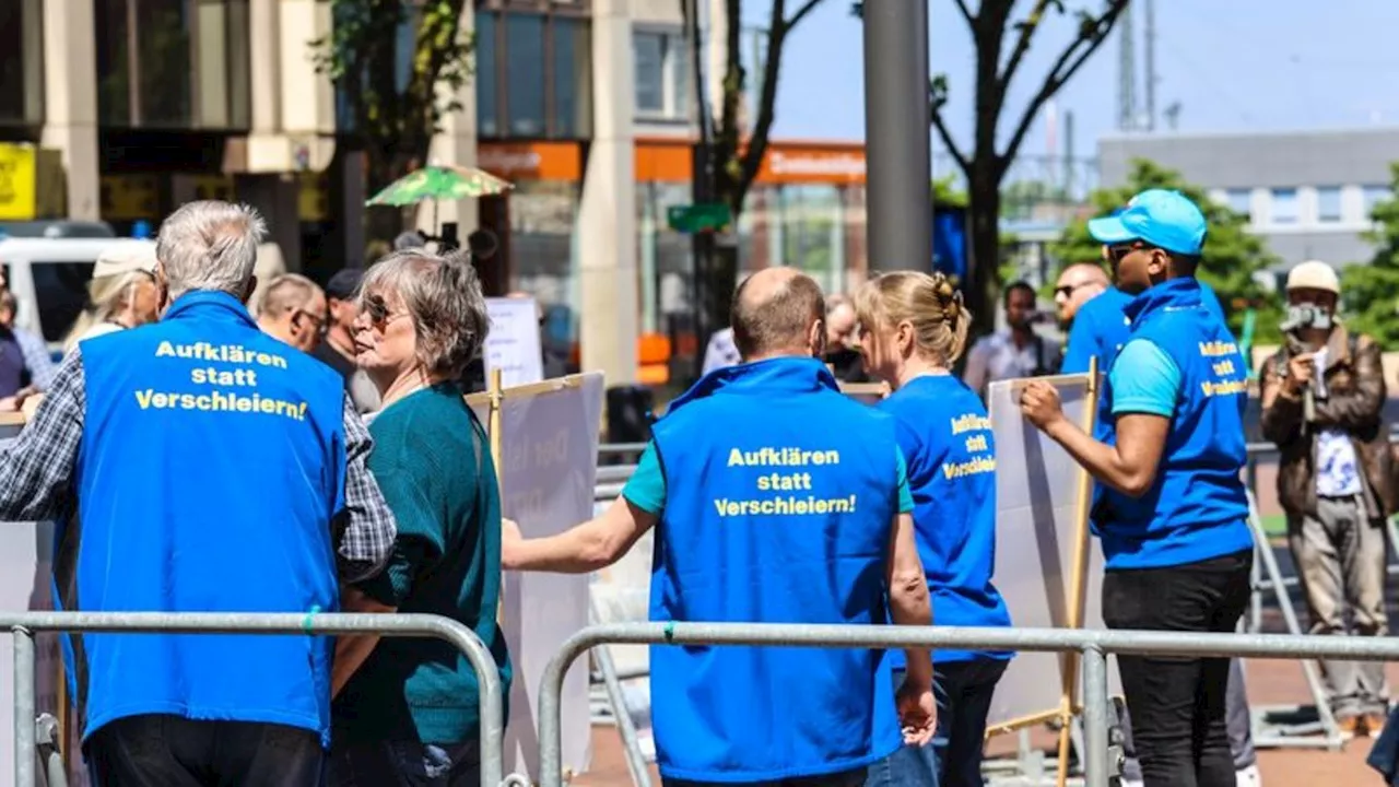 Extremismus: Nach Angriff in Mannheim Polizei bei Pax-Europa-Kundgebung