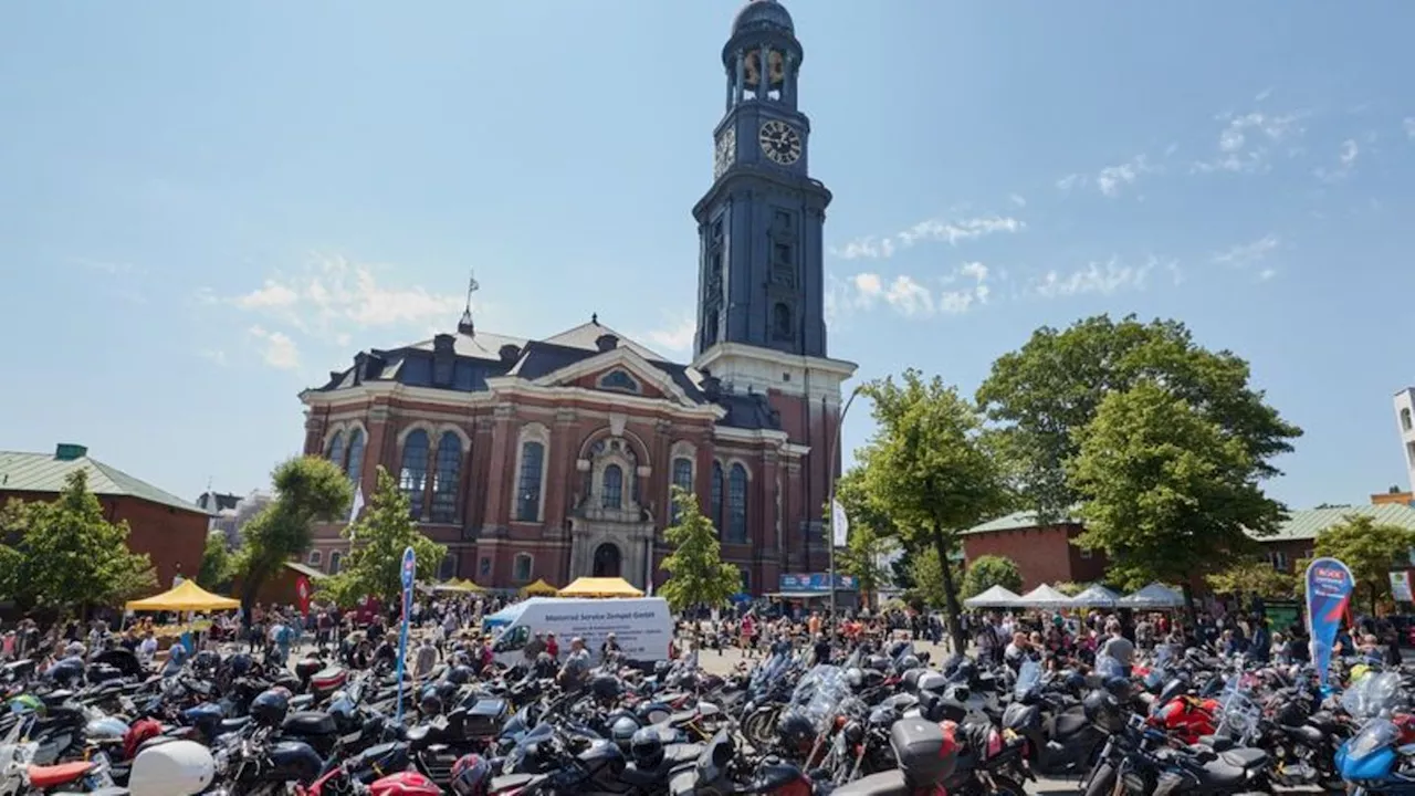 Hamburg: Tausende Biker kommen zum Motorradgottesdienst