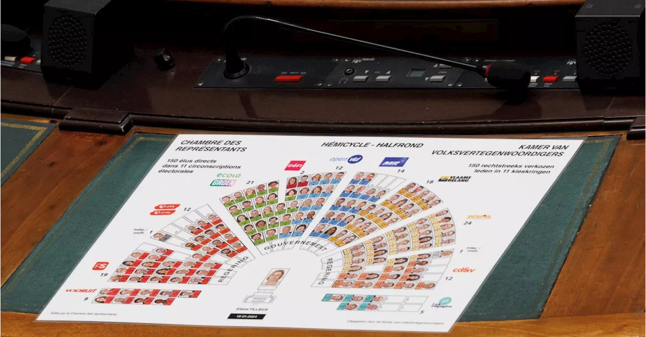 Elections 2024 : voici la répartition des sièges qui se dessine à la Chambre