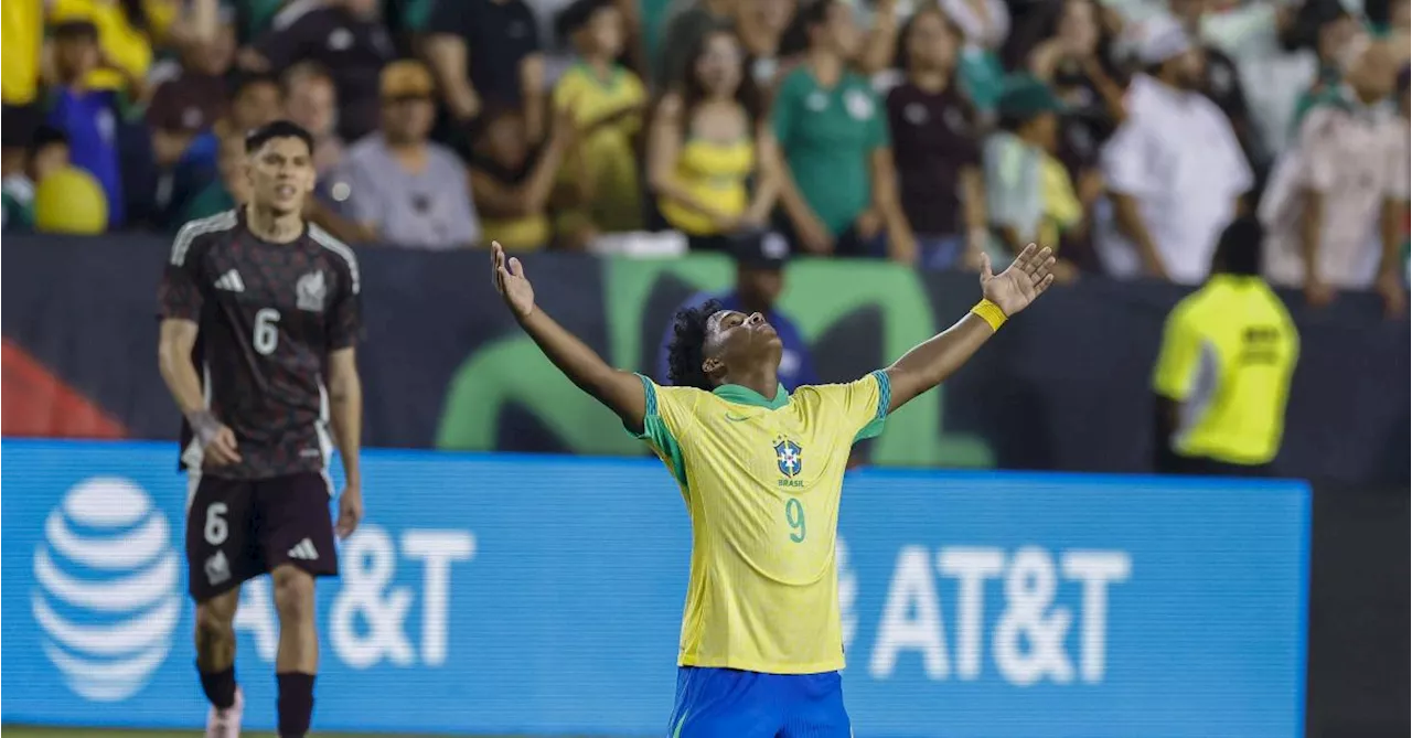 Endrick offre la victoire au Brésil face au Mexique et célèbre comme Lionel Messi (vidéo)