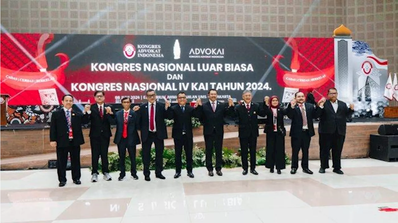 Sembilan Anggota Presidium Kongres Advokat Indonesia Terpilih di Kongres IV KAI di Solo