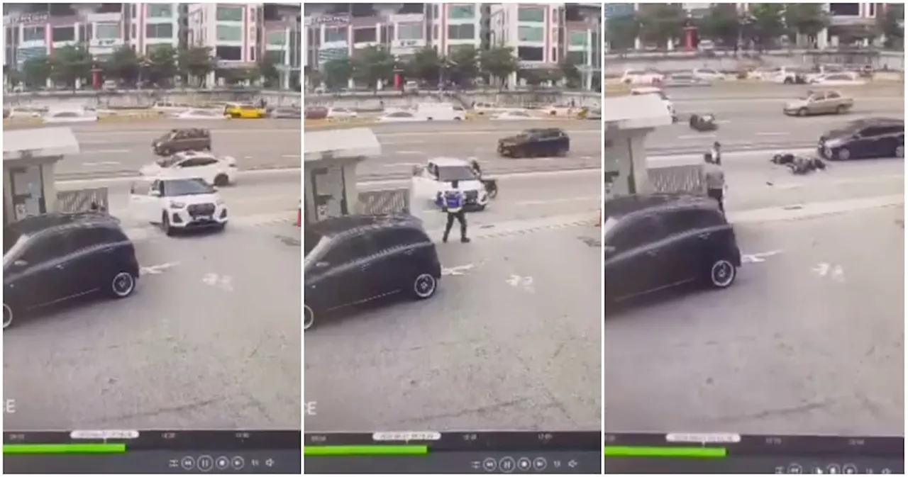 WATCH: Car Causes Accident After Driver Exits Vehicle Without Putting it Into Park