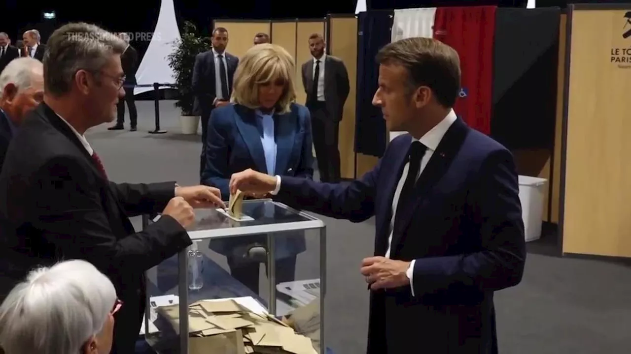 French and German presidents vote in EU election