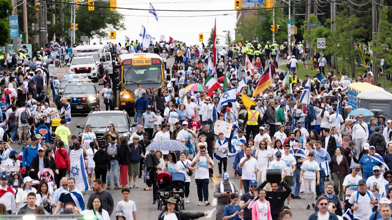 'Walk with Israel' march in Toronto amid high security