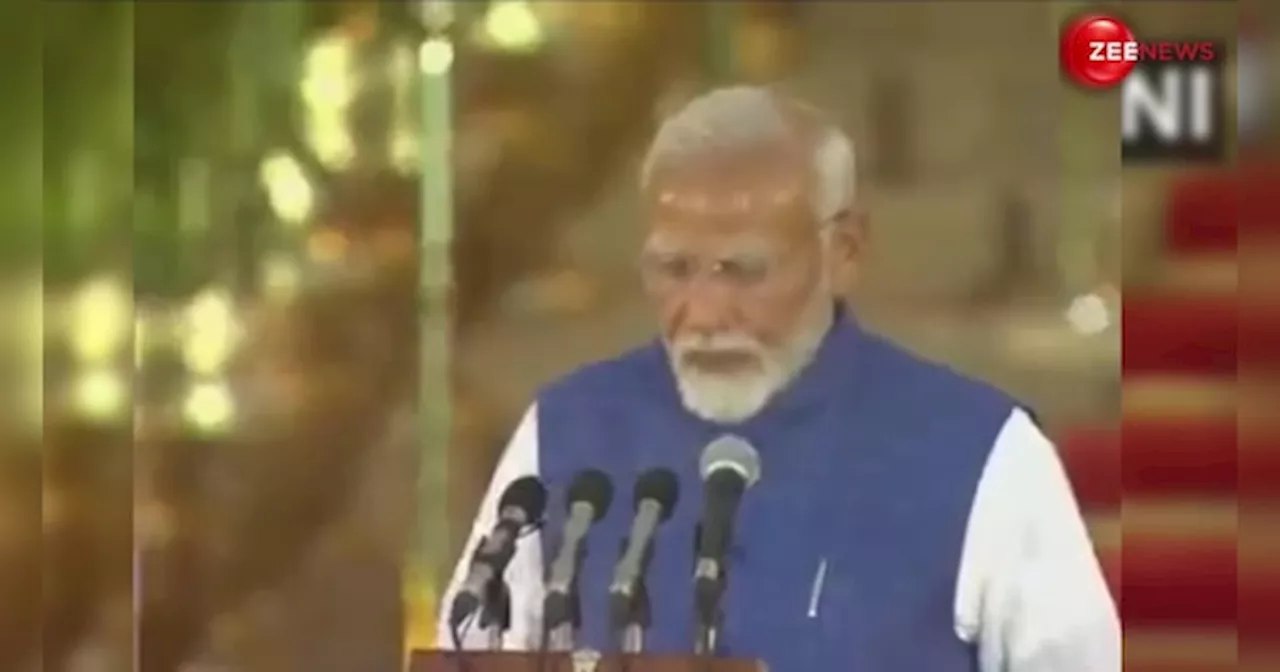 नरेंद्र मोदी ने लगातार प्रधानमंत्री पद की खाई तीसरी कसम, सामने आया VIDEO