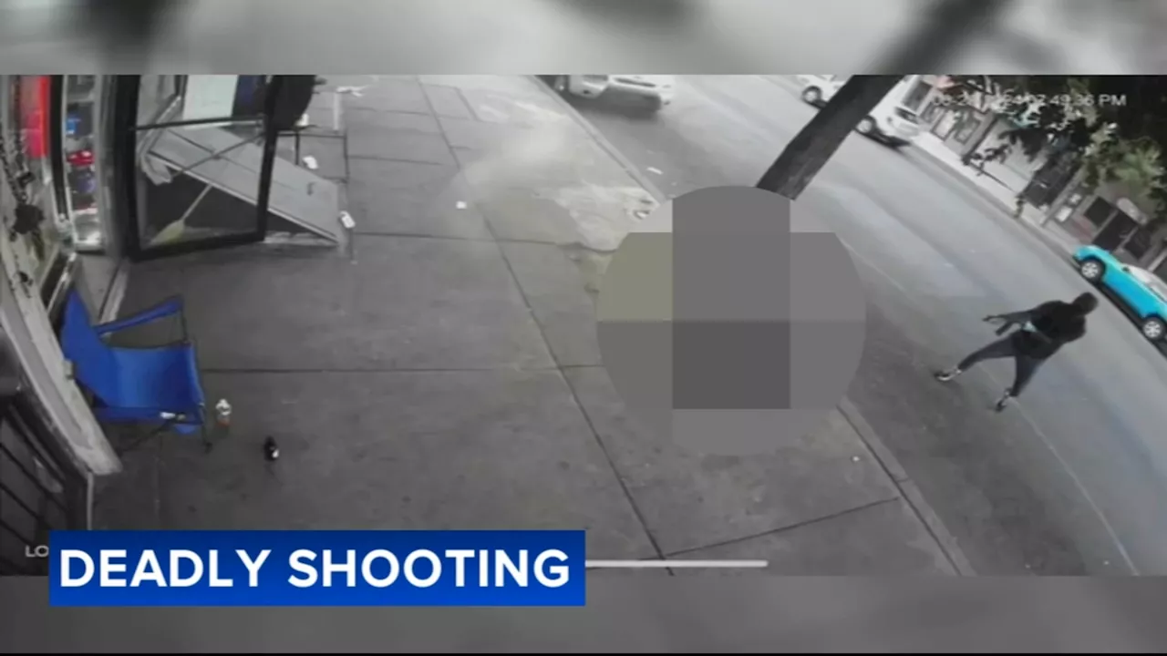 Deadly shooting caught on surveillance video in West Philadelphia; suspect sought