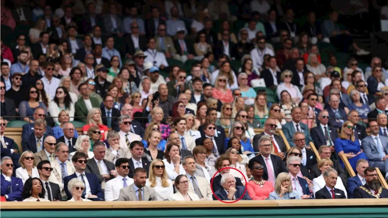 Football royalty and TV legends spotted courtside at Wimbledon