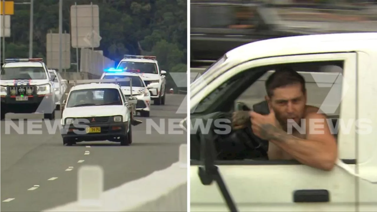 Man arrested after tyres blown out on M1 on Gold Coast in police chase