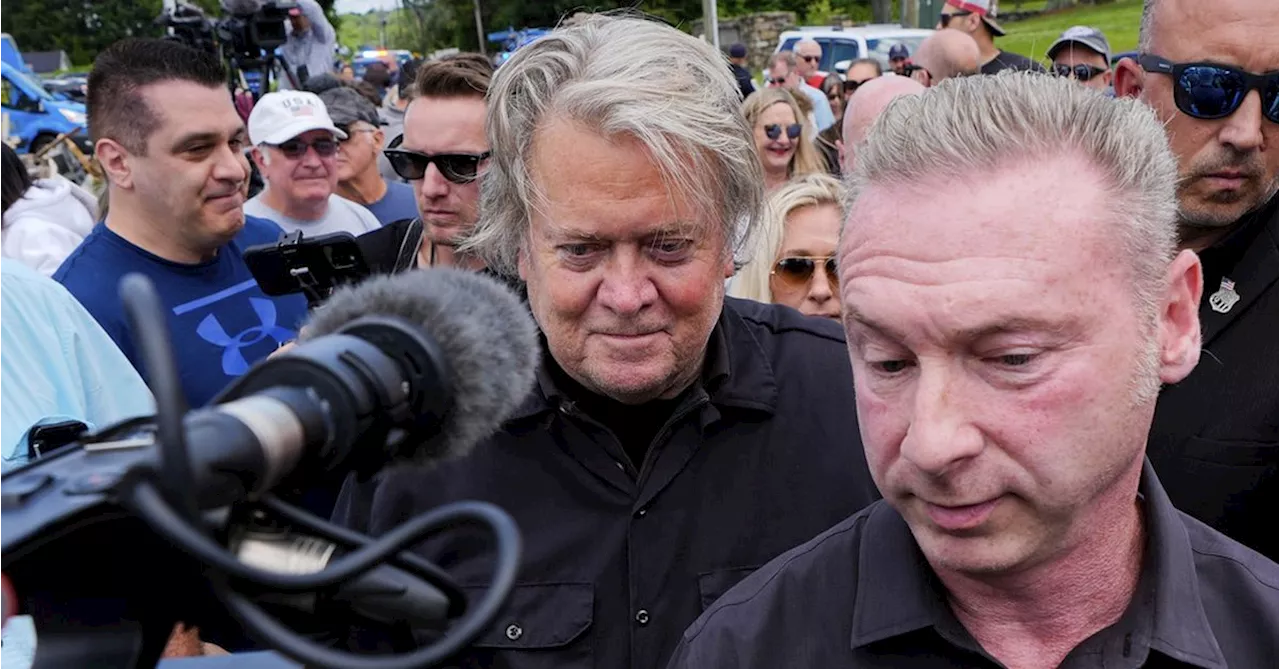 Trump ally Steve Bannon surrenders to federal prison to serve four-month sentence on contempt charges