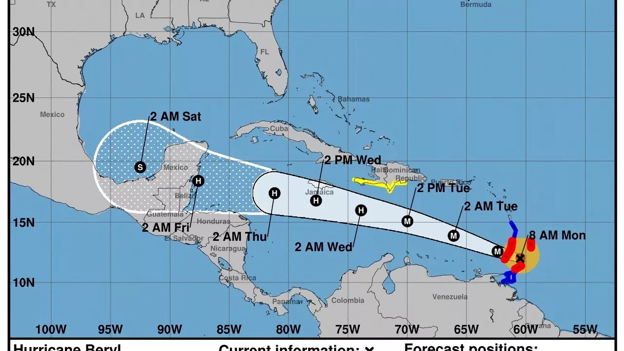 Preocupación por el huracán Beryl: 'Se prevén vientos potencialmente mortales'