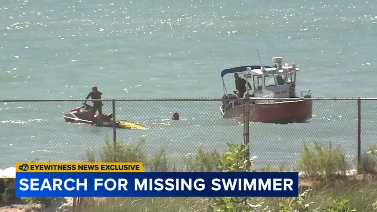 Crews resume search for swimmer who went missing in Lake Michigan at Evanston's Lighthouse Beach