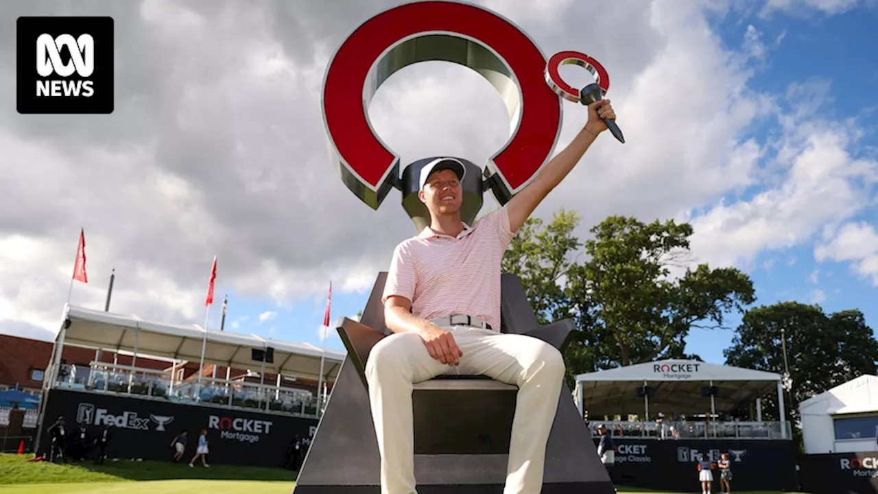 Cam Davis credits hypnotherapy as secret behind gutsy second PGA Tour title at Rocket Mortgage Classic