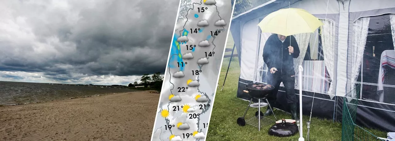 Veckans väder – klassisk sommar och regn