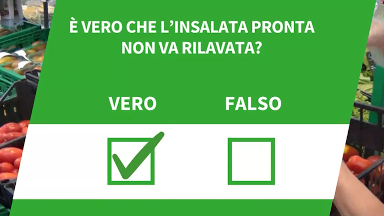 E' vero che l'insalata pronta non va rilavata?