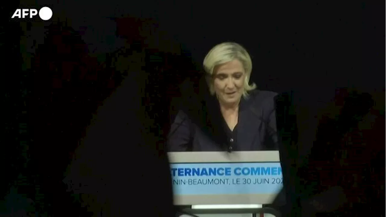 Francia, Le Pen: 'La democrazia ha parlato'