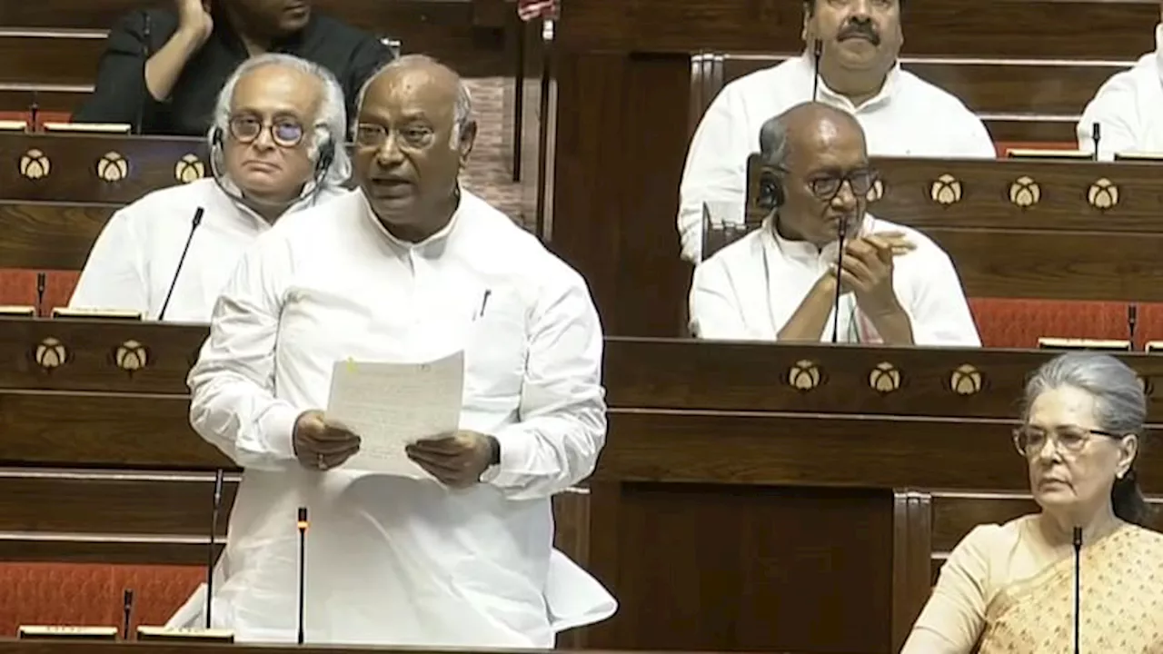 Rajya Sabha: 'पीएम मोदी कहते थे कि एक अकेला सब पर भारी और अब...', राज्यसभा में खरगे का भाजपा पर तंज