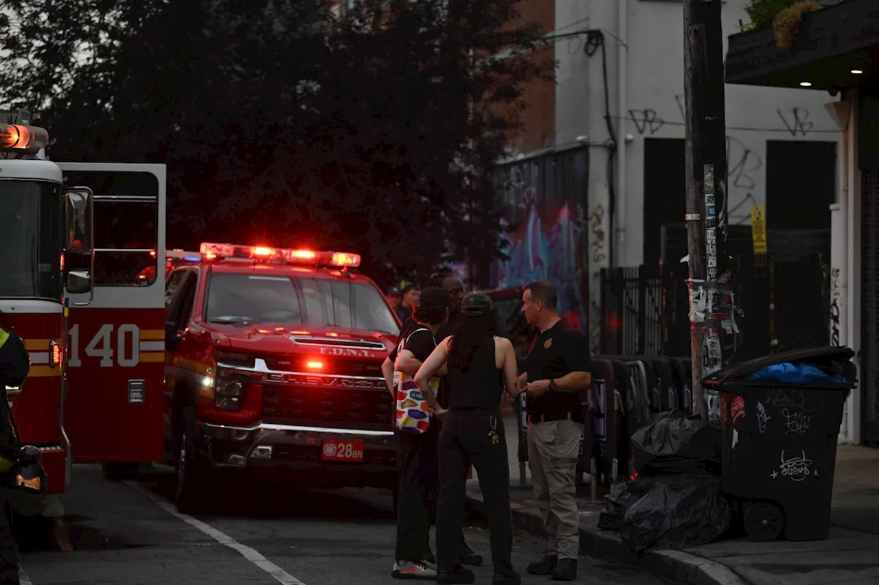 Firefighters take on blaze at Brooklyn music venue