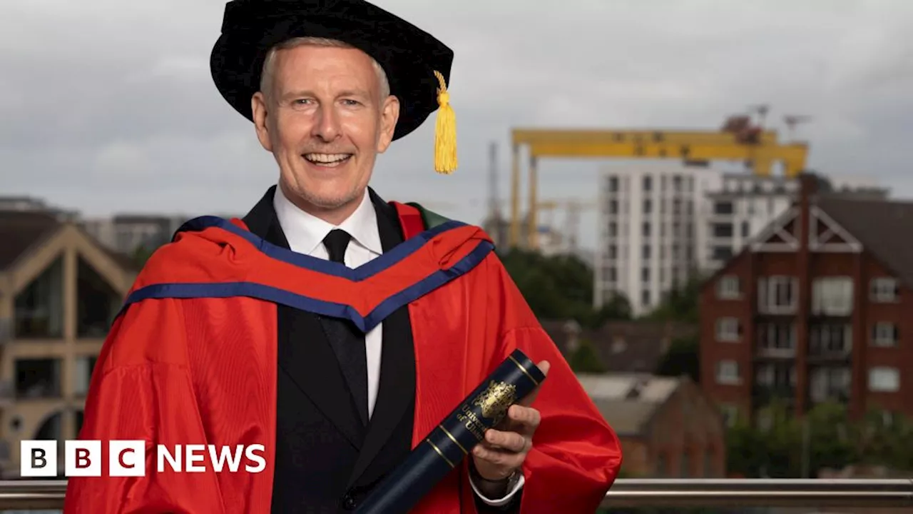 Patrick Kielty receives Ulster University honorary doctorate