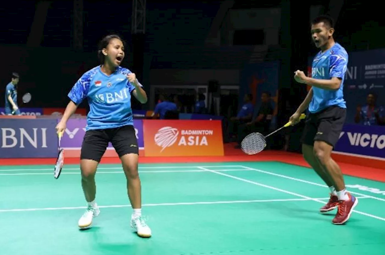 Hasil Kejuaraan Asia Junior 2024 - Taufik/Rinjani Buka Keunggulan Indonesia Lawan Jepang