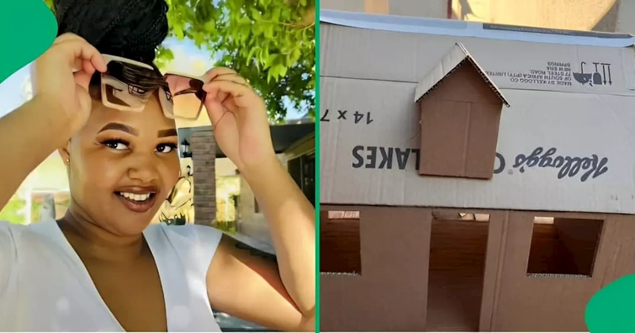 Bultfontein Woman Shares Journey of Creating Cardboard Dollhouses, Video Wows Mzansi