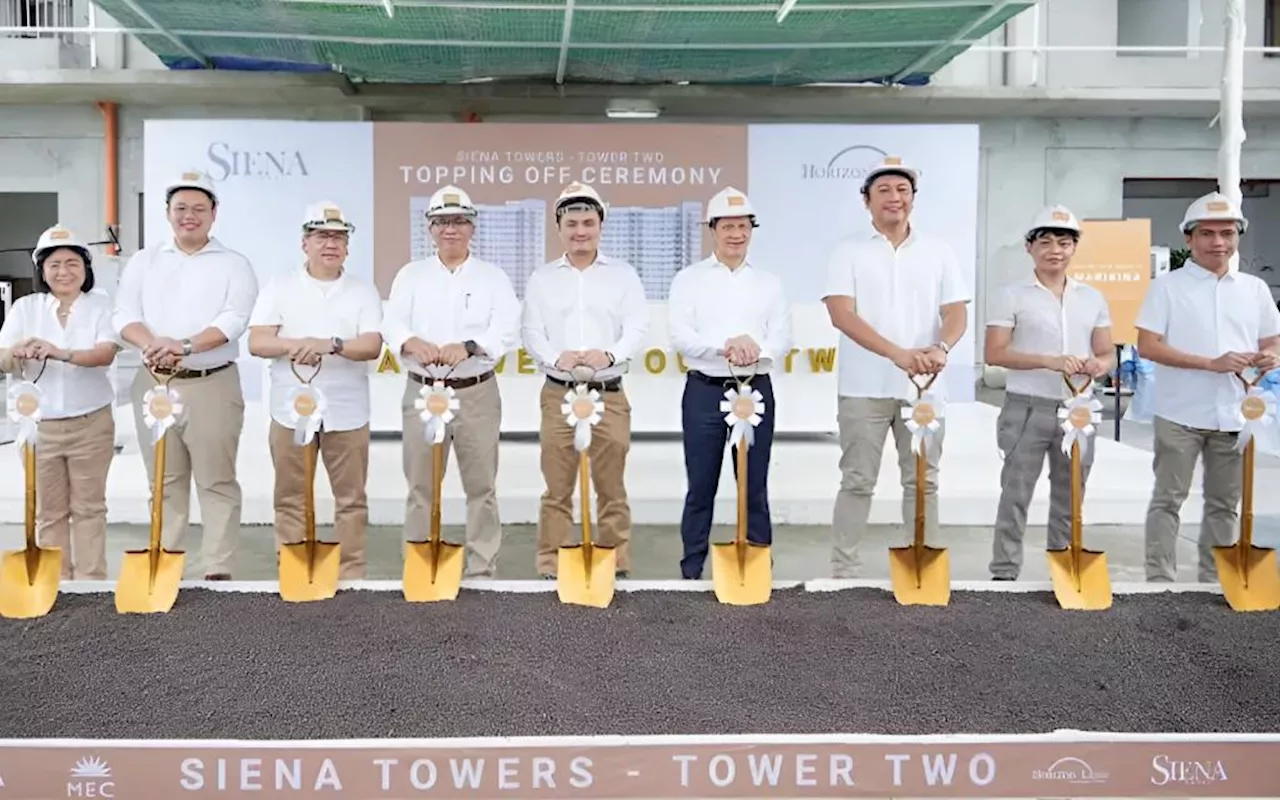 Horizon Land tops off second tower of Siena Tower in Marikina