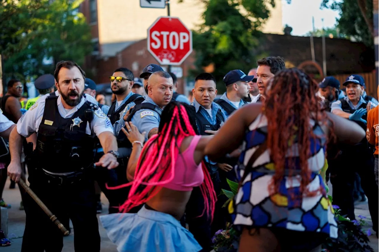 Police officer injured and mass arrests made overnight Sunday near location of Pride Parade